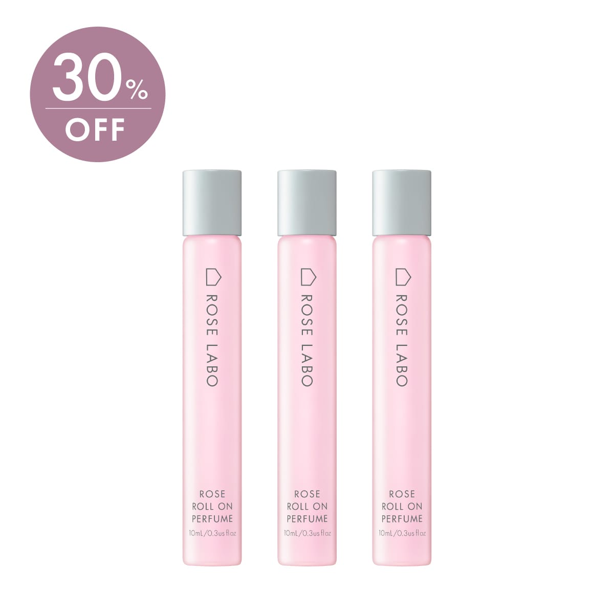 [30%OFF]ローズロールオンパフューム3本セット